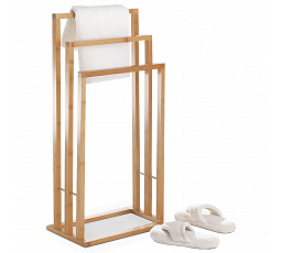 Stojan na ručníky, masiv, hnědá, DR-039