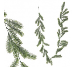 Smrk - umělá girlanda, barva zelená, ojíněná