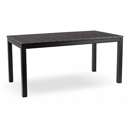 Zahradní stůl ARGOS 160-210 cm Tmavě šedý Dub/Černý