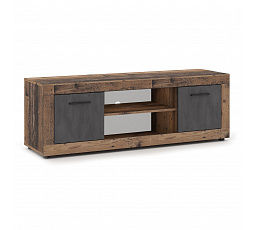 TV skříňka BLAGO 140 cm Tmavý Dub/Grafit