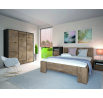 Postel MONTANA 180 L2, Dub Lefkas+ Smooth Grey