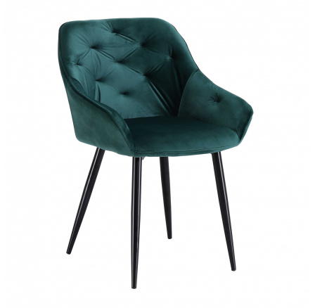 Jídelní židle K487, Zelená/Černá