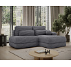 Ripeli Corner Sofa Bed with Storage, Grey Velvet, Right-Hand Facing Modullo 04 180x128 Right 1