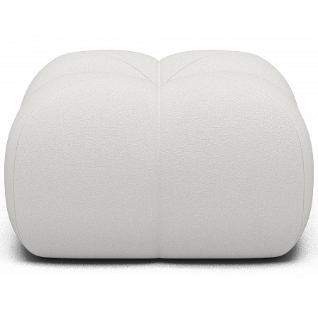 Upholstered Pouf Covio, White Velvet Paolli 01 85x52 Upholstered Pouf Covio, White Velvet Paolli 01 85x52