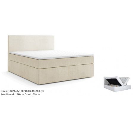 Kontinentální postel Bari 200x200