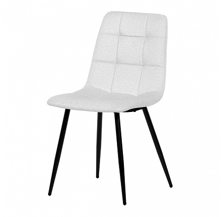 Jídelní židle, bílá, sametová látka, DCL-X7015 WT2