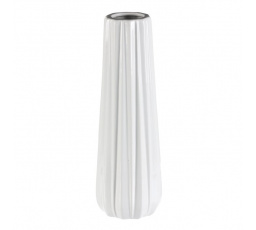 Váza keramická - glazovaná, bílá