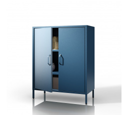 Skříňka s policemi VITO, 800 x 1015 x 400 mm, Moderní : tmavě modrá