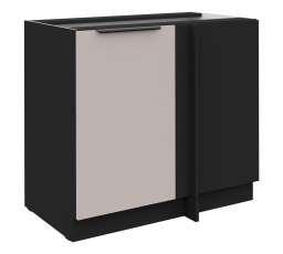 Dolní skřínka ARONA - 105 ND 1F BB, Černá mat/Kašmír