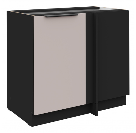 Dolní skřínka ARONA - 105 ND 1F BB, Černá mat/Kašmír Dolní skřínka ARONA - 105 ND 1F BB, Černá mat/Kašmír