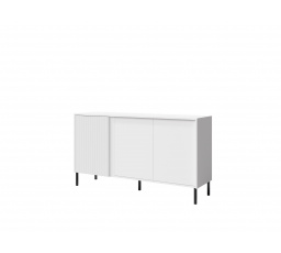 Komoda Michel R2 3d, bílá/bílé lamely