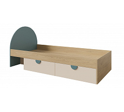 Postel Leya R13 P/L dub cremona/macadamia/mořská modrá