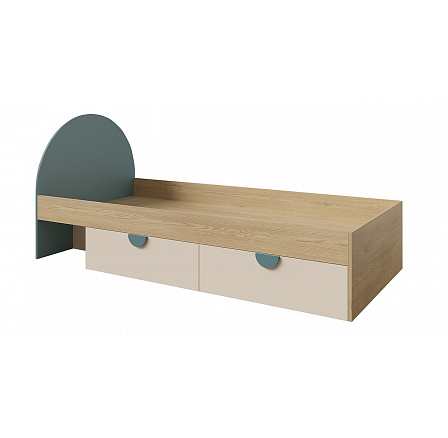 Postel Leya R13 P/L dub cremona/macadamia/mořská modrá Postel Leya R13 P/L dub cremona/macadamia/mořská modrá