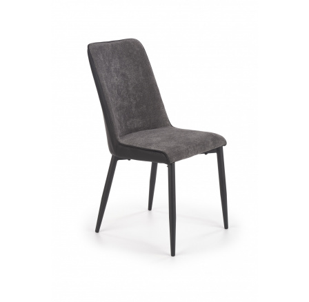 Jídelní židle K368, šedá/černá