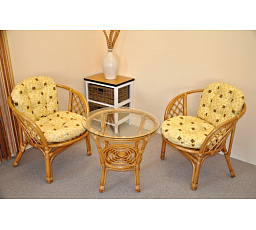 Ratanová sedací souprava Java polstr Oliver