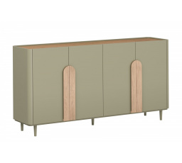 AMILIO KOMODA 200 4D - eukalyptus / dub baltic dune / úchyty dub přírodní / nohy eukalyptus