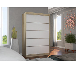 Posuvná skříň BENISSO 120 Sonoma+White