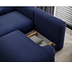 Ripeli Corner Sofa Bed with Storage, Dark Blue Velvet, Left-Hand Facing Modullo 40 180x128 Left 1