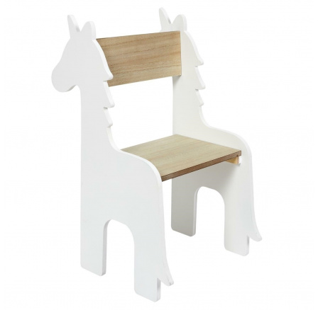 Dětská židle Unicorn bílá/přírodní