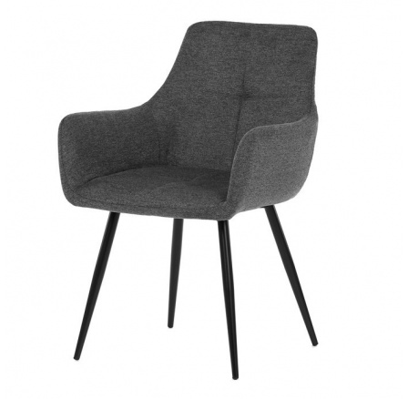 Jídelní židle, šedá, látka, DCH-226 GREY2