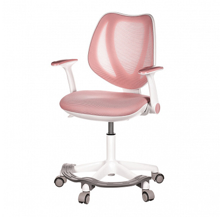 Dětská židle, výškově nastavitelná, růžová síťovina, KA-C806 PINK