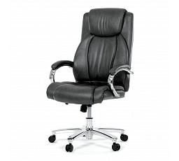 Kancelářské křeslo, houpací mechanismus, šedá ekokůže, KA-F1385 GREY