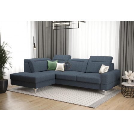 Rohová sedací souprava MALIBU MINI 180X250 - modrá , levá Rohová sedací souprava MALIBU MINI 180X250 - modrá , levá