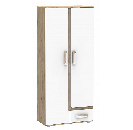 Šatní skříň APETITO 03, Dub/Bílá