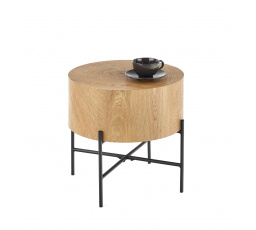 Konferenční stůl BROOKLYN-S, přírodní dub/černá