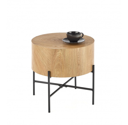 Konferenční stůl BROOKLYN-S, přírodní dub/černá