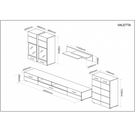 VALETTA sada, barva: kašmír VALETTA sada, barva: kašmír