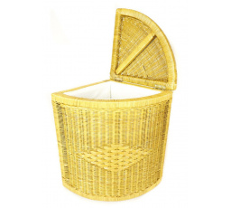 Prádelní koš rohový medový FL