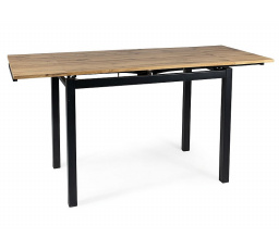 Jídelní stůl GD017, Dub Artisan/Černý mat