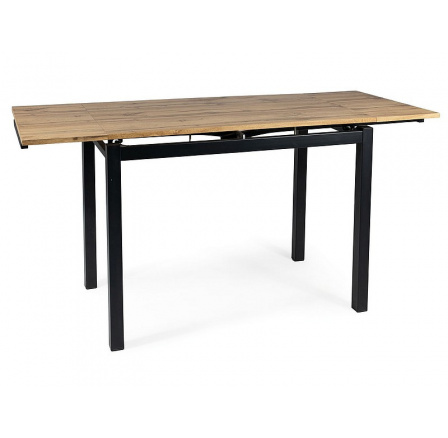 Jídelní stůl GD017, Dub Artisan/Černý mat