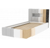 Postel Lamica s kovovým roštem a úložným prostorem 90x200 cm, Nube 45