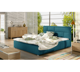 Latina 140x200 + Dřevěný rošt. Matná sametová 75