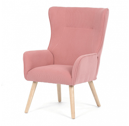 Křeslo ušák, růžová, manšestrová látka, AK-314 PINK2 Křeslo ušák, růžová, manšestrová látka, AK-314 PINK2