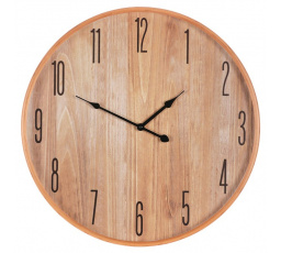 Hodiny nástěnné - MDF s dřevěným rámem, 53 cm