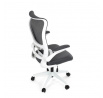 Kancelářská židle, houpací mechanismus, šedá síťovina, KA-C807 GREY