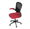 Kancelářská židle, houpací mechanismus, červená, KA-V317 RED