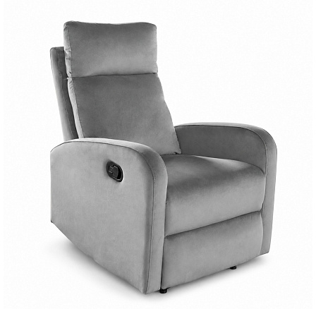 Rozkládací relaxační křeslo velvet šedé FR6-FXJG Rozkládací relaxační křeslo velvet šedé FR6-FXJG