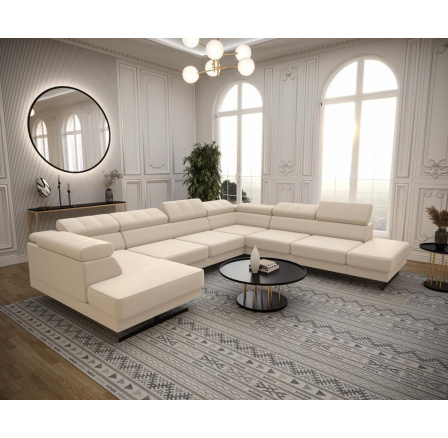 Rohová sedací souprava EMPORIO MAX II 300X350X180 - pravá, béžová Rohová sedací souprava EMPORIO MAX II 300X350X180 - pravá, béžová