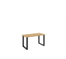 LOFT - Jídelní stůl š. 138 x 75 x 67, lamino Dub artisan/ černý kov "LP" (K150-Z)