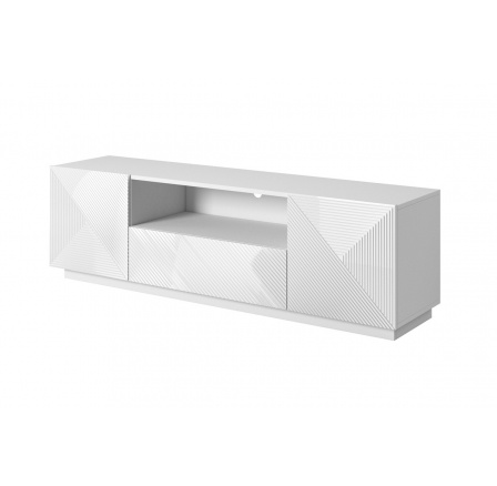 TV komoda Asha, bílý lesk