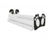 Postel s matrací a šuplíkem BEAR BLACK 140x70 Černá