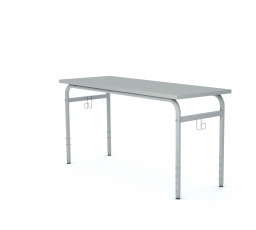 Školní lavice SOBRE obdélník 1300x500, šedý rám/šedá deska velikost 2-4