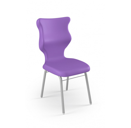 Židle Classic velikost 6, sedák fialový/rám bílý