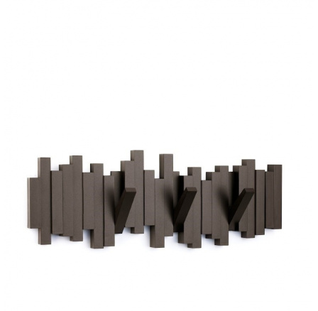 Věšák s 5 držáky, káva, STICKS