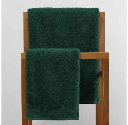 Ručník SAMINE s marockým jetelovým vzorem zelený 50x90 cm SS23 997567