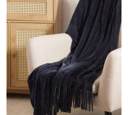Deka CHENILLE chenille námořnická modrá 130x170 cm 856025